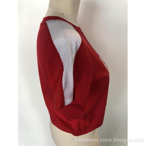 Spliced short letter jacket